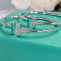TIFFANY T BRACELET 1.8MM TURQUOISE DIAMOND