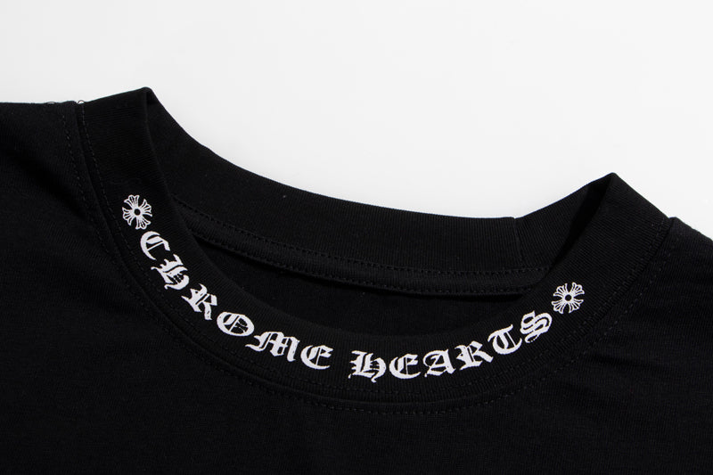 Chrome Hearts Neck Logo Cross Sleeve L/S T-shirt 9010