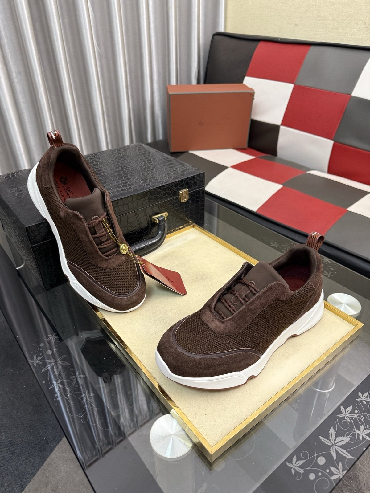 Loro Piana WeekendWalk Men's Lace-Up Sneakers