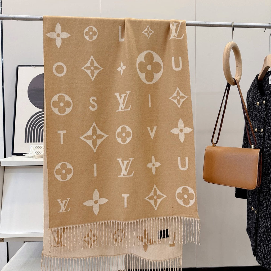 Louis Vuitton Monogram Fringe Scarf